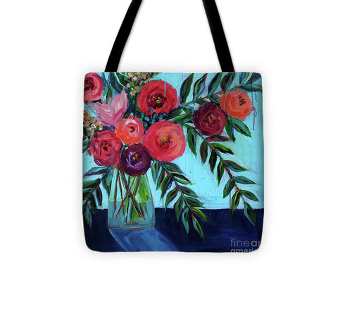 Coral and Blues - Tote Bag