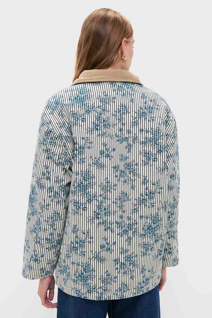 Cornflower Toile Barn Jacket