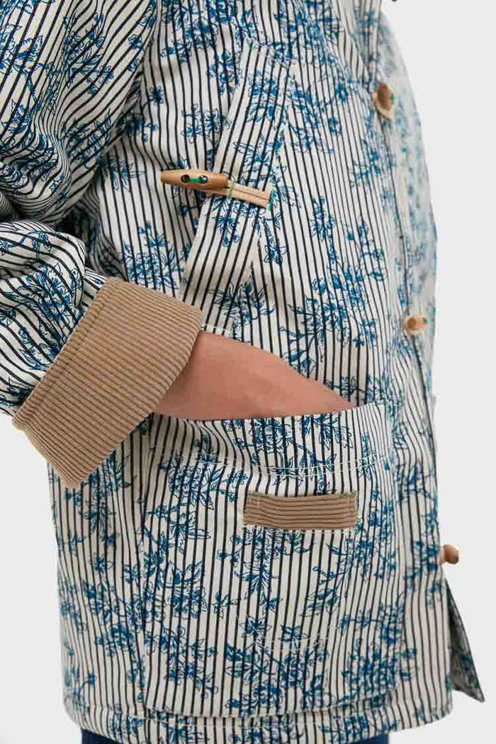 Cornflower Toile Barn Jacket