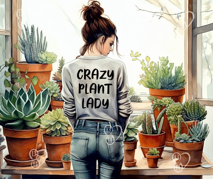 Crazy Plant Lady – Messy Bun | 20 oz Tumbler