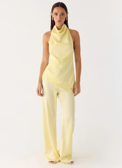Deacon Low Rise Pants - Yellow