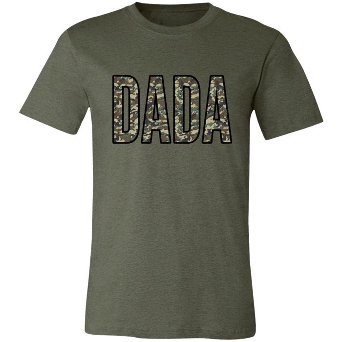 Dada Camo graphic t-shirt in Heather Military Green