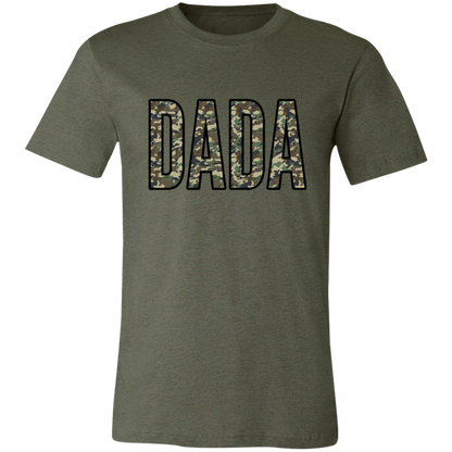 Dada Camo graphic t-shirt in Heather Military Green