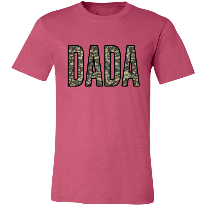 Dada Camo graphic t-shirt in Heather Raspberry