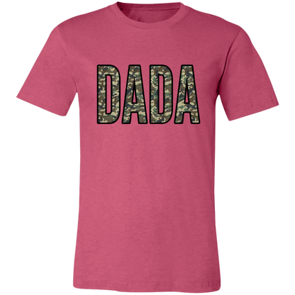 Dada Camo graphic t-shirt in Heather Raspberry