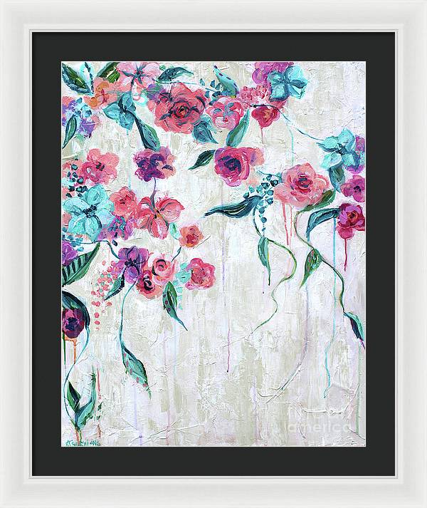 19" x 24" / White / Black