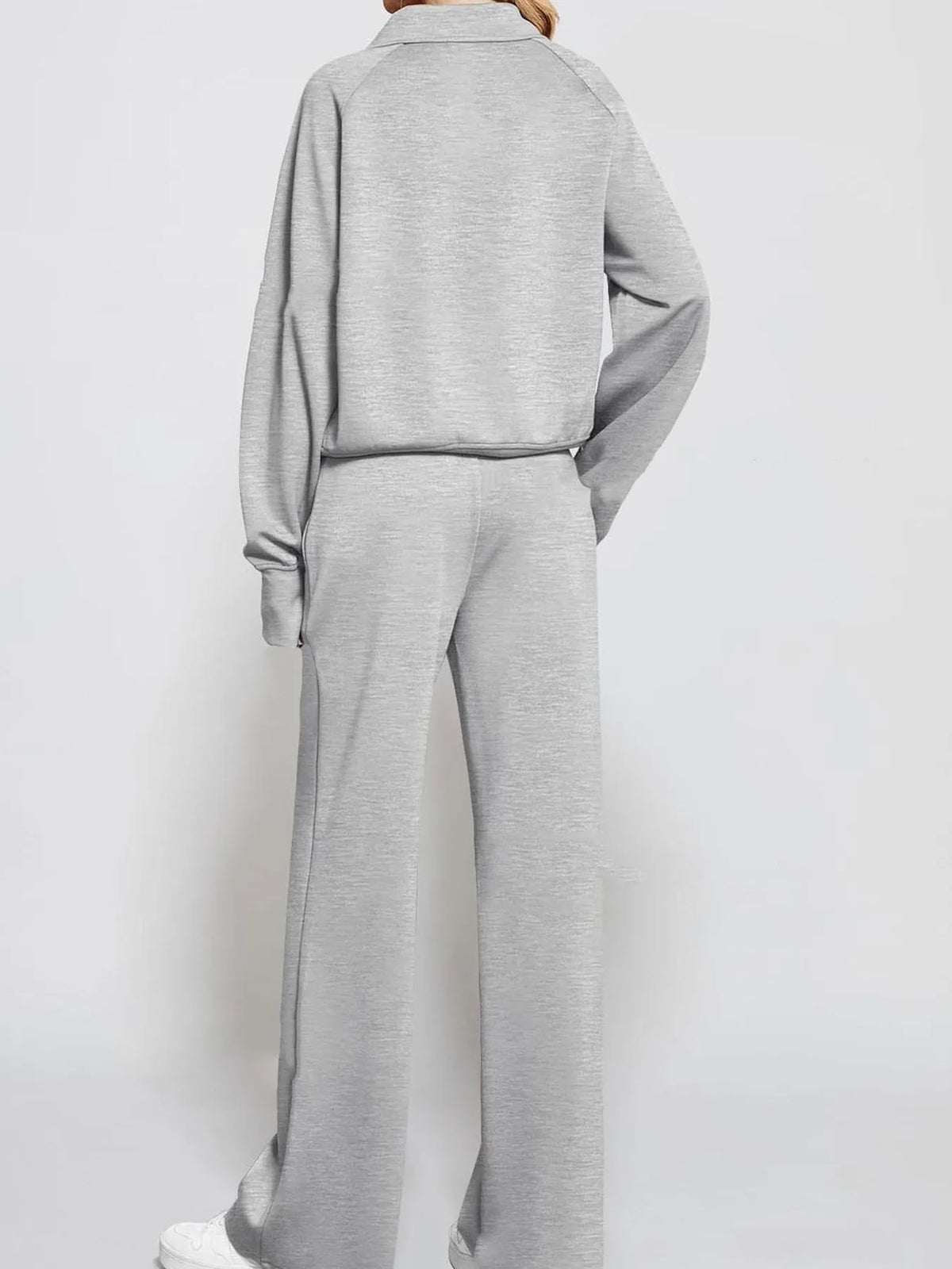 Hazel Blues® |  Half Zip Long Sleeve Top and Pants Set