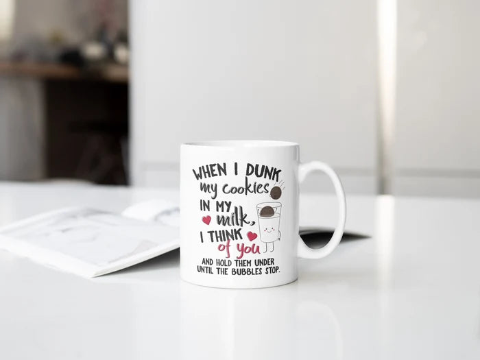 Dunking Delights | Funny Cookies & Milk Coffee Mug | 1314 Creations