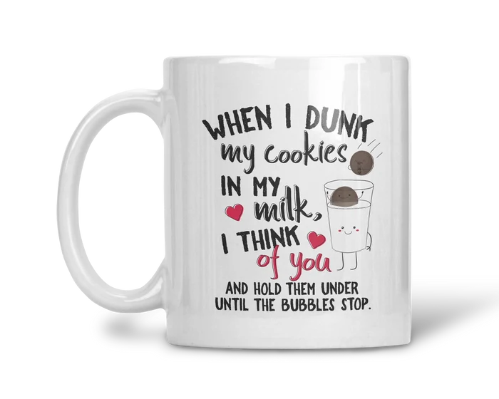 Dunking Delights | Funny Cookies & Milk Coffee Mug | 1314 Creations
