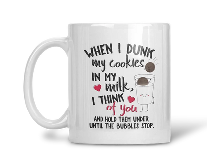 Dunking Delights | Funny Cookies & Milk Coffee Mug | 1314 Creations