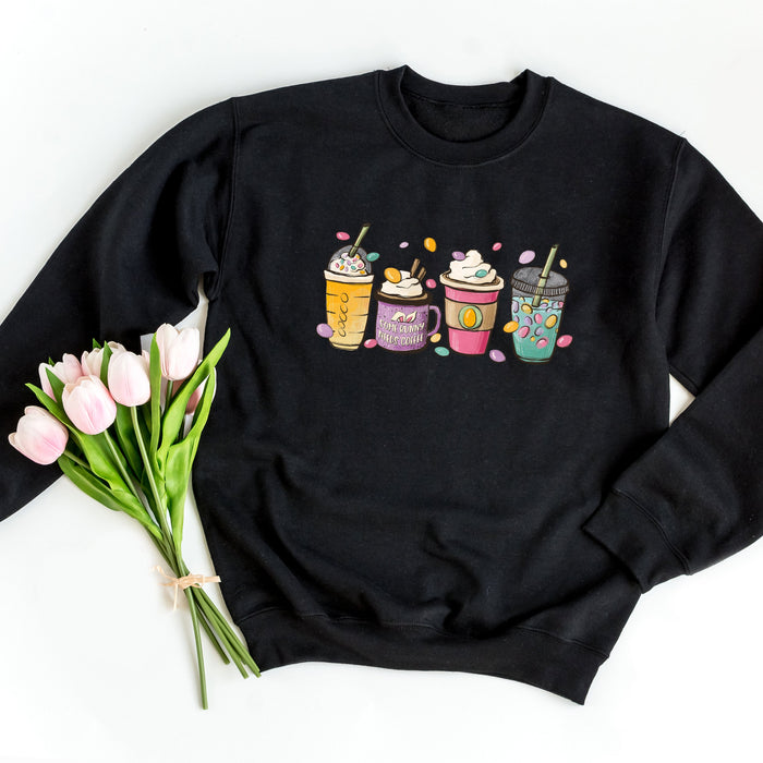 Easter Drinks Spring crewneck sweatshirt, product photo 2