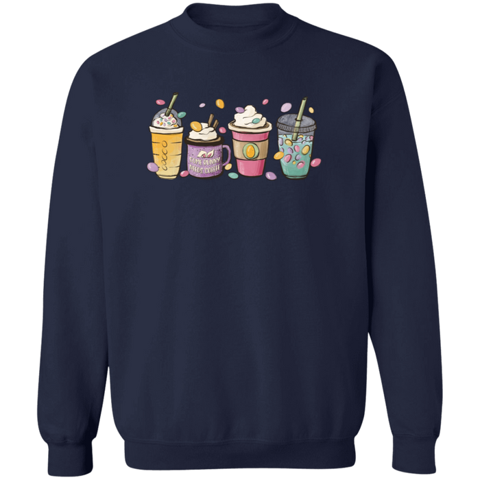Easter Drinks Spring crewneck sweatshirt in Navy