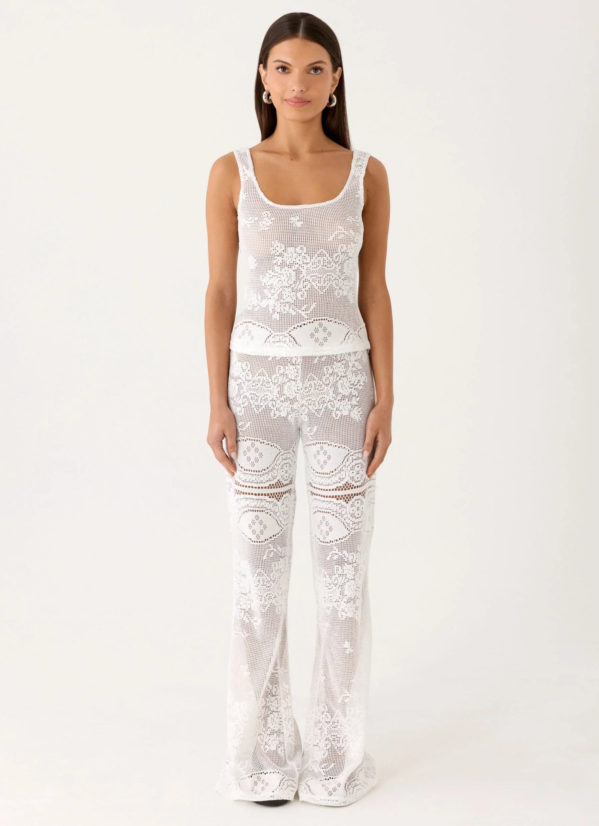 Bosten Low Rise Pants White