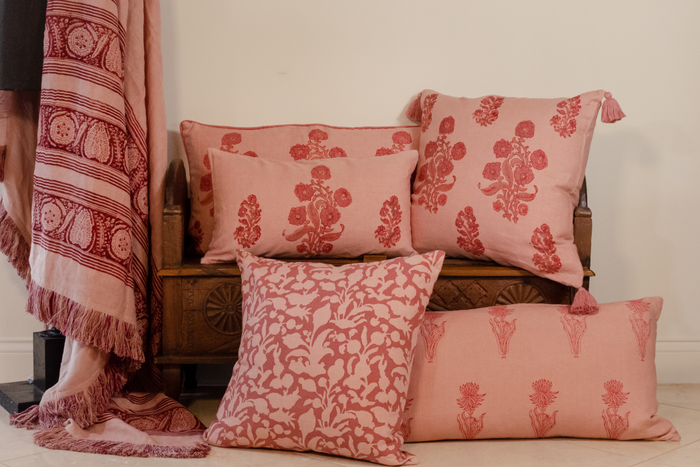 English Garden Decorative Pillow Cover