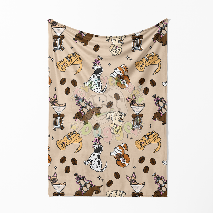 Espresso Pups - Minky Blanket