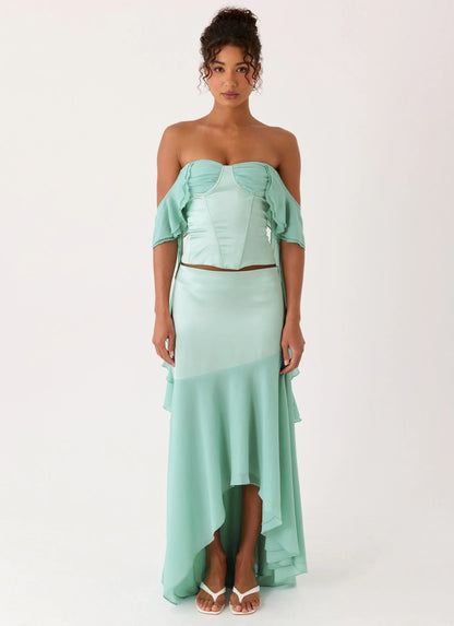 Deenesa Corset Top - Mint