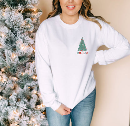 Fa La La La La crewneck sweatshirt, product photo 2