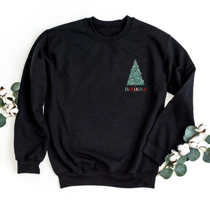 Fa La La La La crewneck sweatshirt, product photo 3