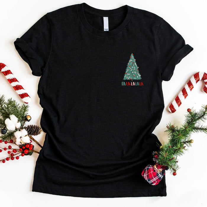 Fa La La La La graphic t-shirt, product photo 2