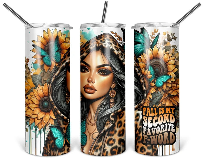 Fall Is My Second Favorite F-Word – Leopard Print | 20 oz Tumbler