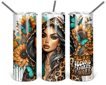 Fall Is My Second Favorite F-Word – Leopard Print | 20 oz Tumbler