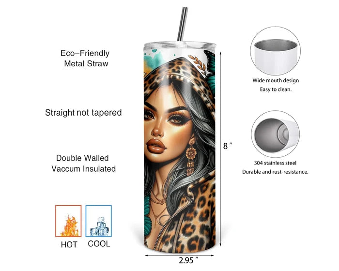 Fall Is My Second Favorite F-Word – Leopard Print | 20 oz Tumbler