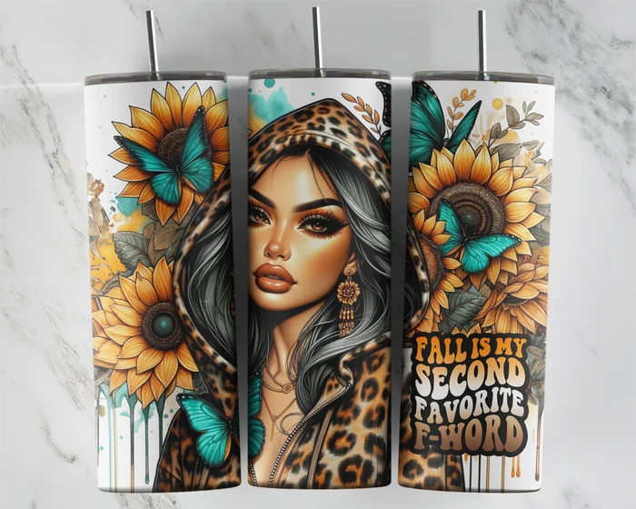Fall Is My Second Favorite F-Word – Leopard Print | 20 oz Tumbler