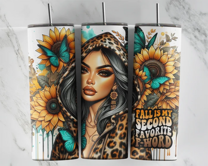 Fall Is My Second Favorite F-Word – Leopard Print | 20 oz Tumbler