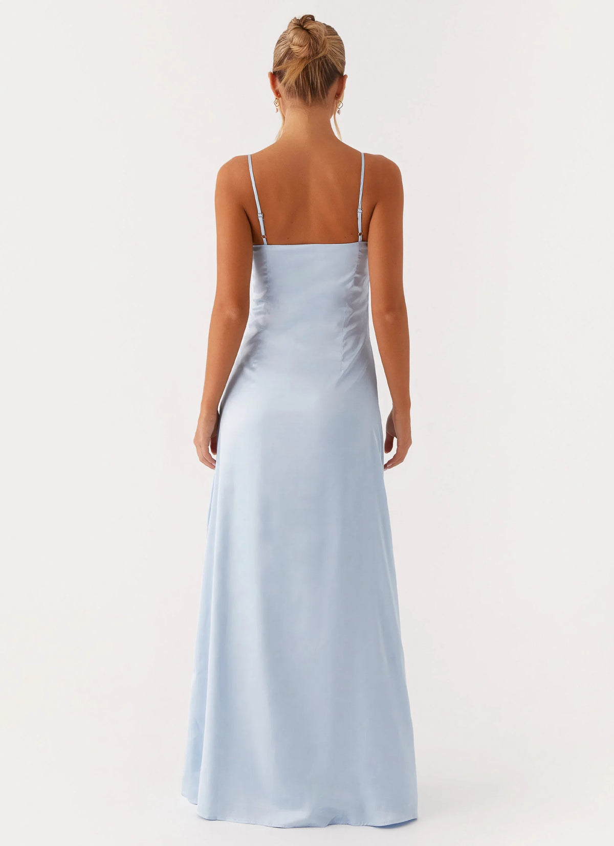 Aster Bloom Maxi Dress Blue