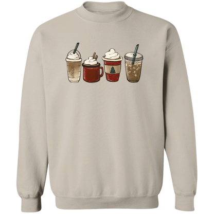 Festive Drinks Crewneck in Sand