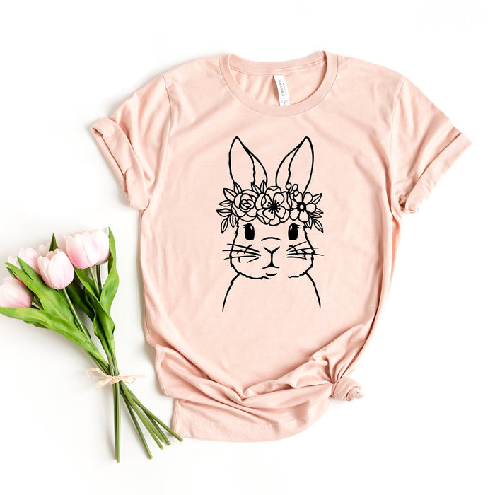 Floral Bunny graphic t-shirt, product photo 2