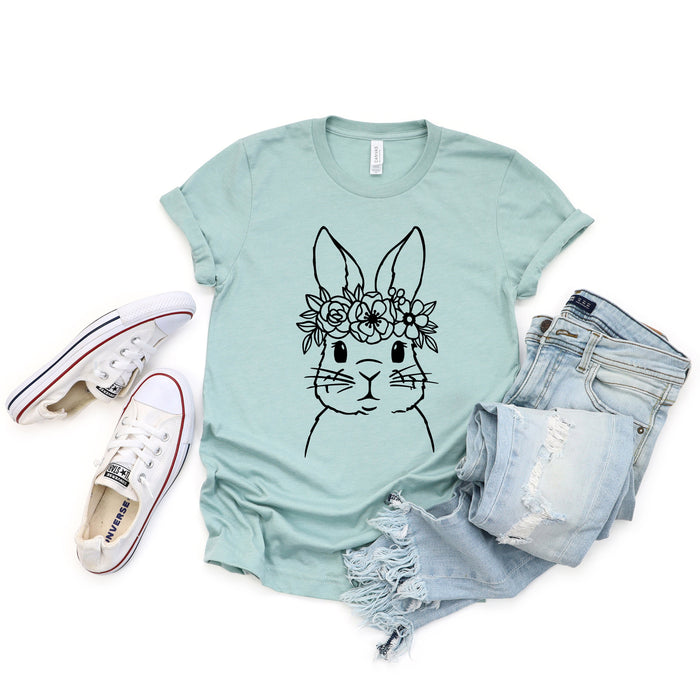 Floral Bunny graphic t-shirt, product photo 3
