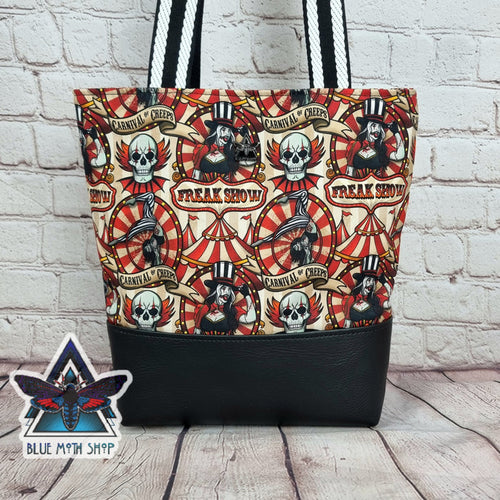 Freak Show Tote Bag with Zip