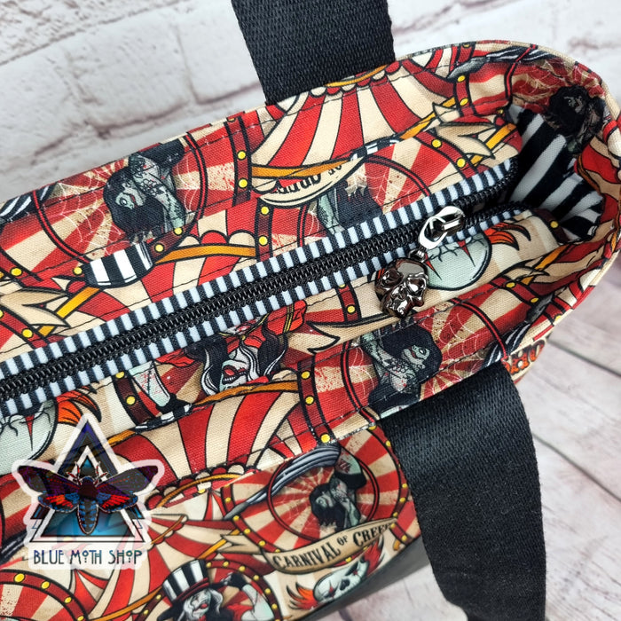 Freak Show Tote Bag with Zip
