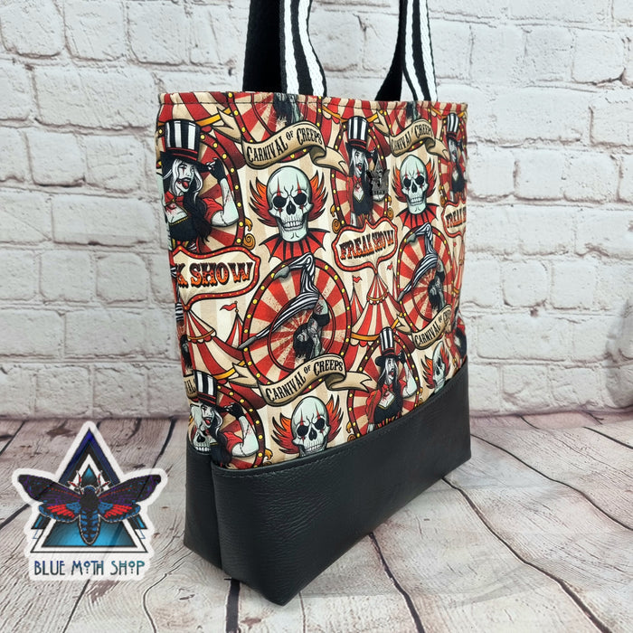 Freak Show Tote Bag with Zip