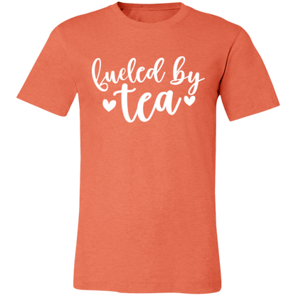 Fueled by Tea graphic t-shirt in Heather Orange