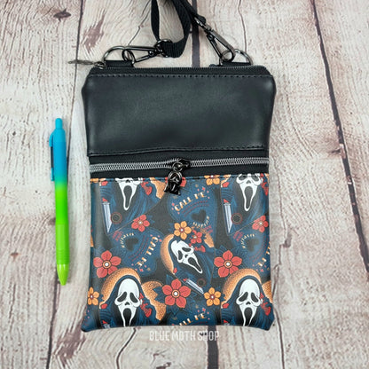 Ghostface Scream Faux Leather Crossbody Phone Bag