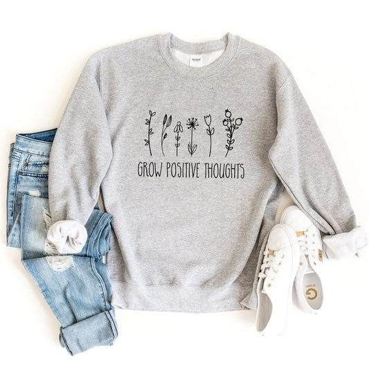 Grow Positive Thoughts crewneck sweatshirt