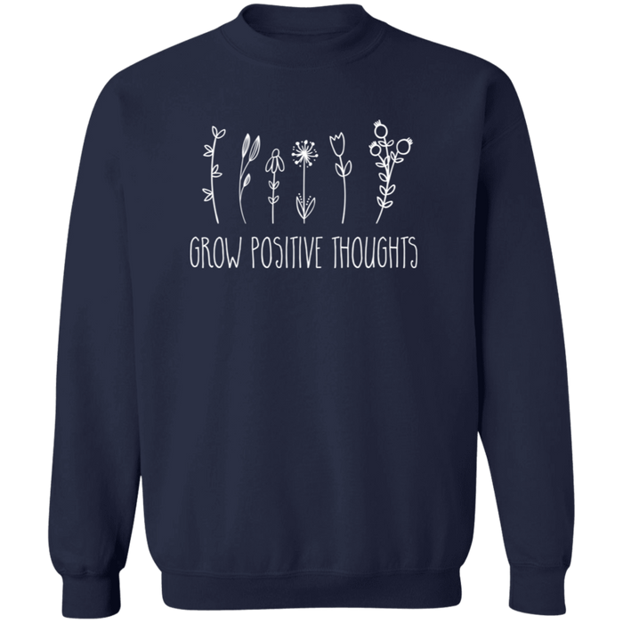Grow Positive Thoughts crewneck sweatshirt in Navy