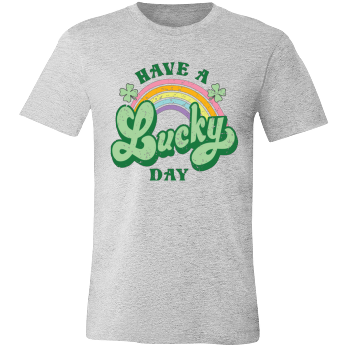 Have a Lucky Day graphic t-shirt in Athletic Heather