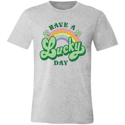 Have a Lucky Day graphic t-shirt in Athletic Heather
