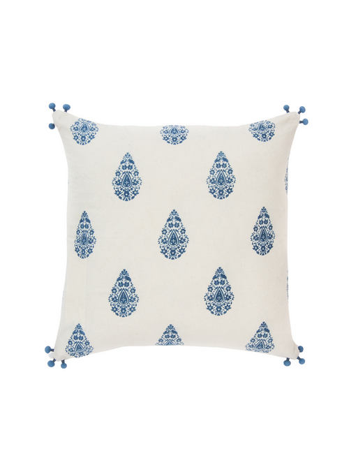 Henna Indigo Decorative Pillow