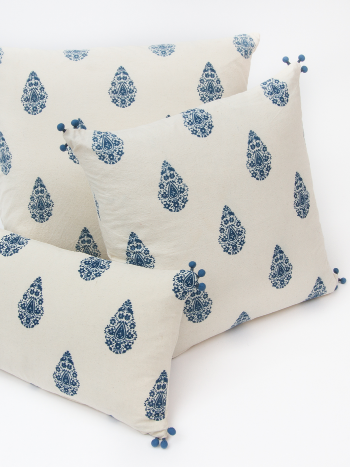 Henna Indigo Petit Lumbar Pillow