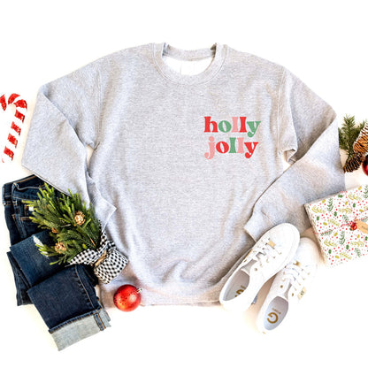 Holly Jolly crewneck sweatshirt, product photo 2