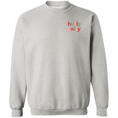 Holly Jolly crewneck sweatshirt in Ash