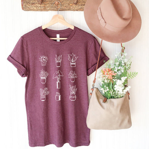 Houseplants graphic t-shirt
