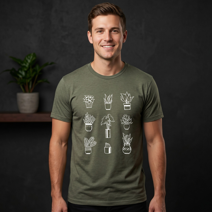 Houseplants graphic t-shirt, product photo 2