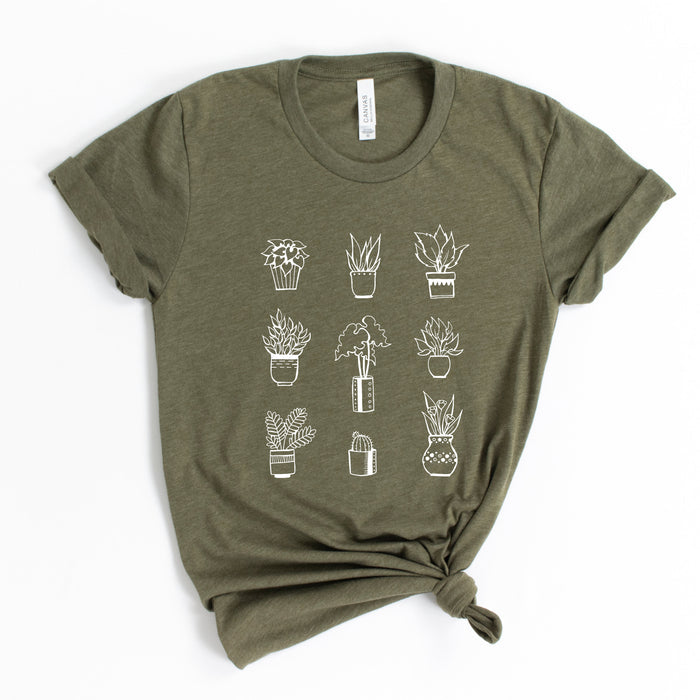 Houseplants graphic t-shirt, product photo 3