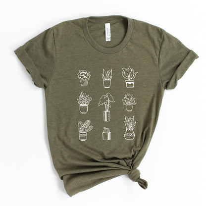 Houseplants graphic t-shirt, product photo 3