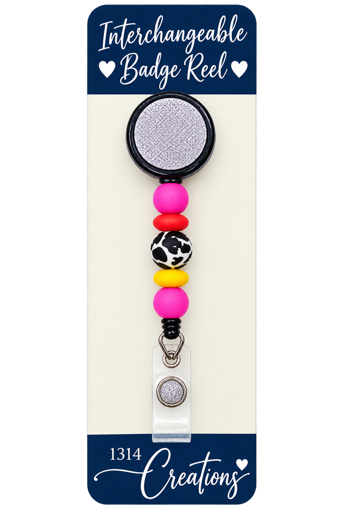 Howdy, Workday! | Cowgirl Interchangeable Badge Reel & Topper Set